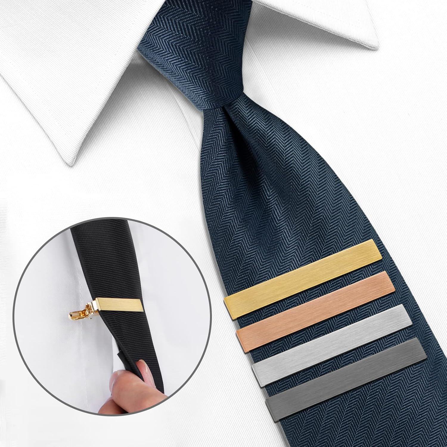 2 Inch Tie Clip for Men, 1/3/4 - Tie Bar Set Gift recension och pris