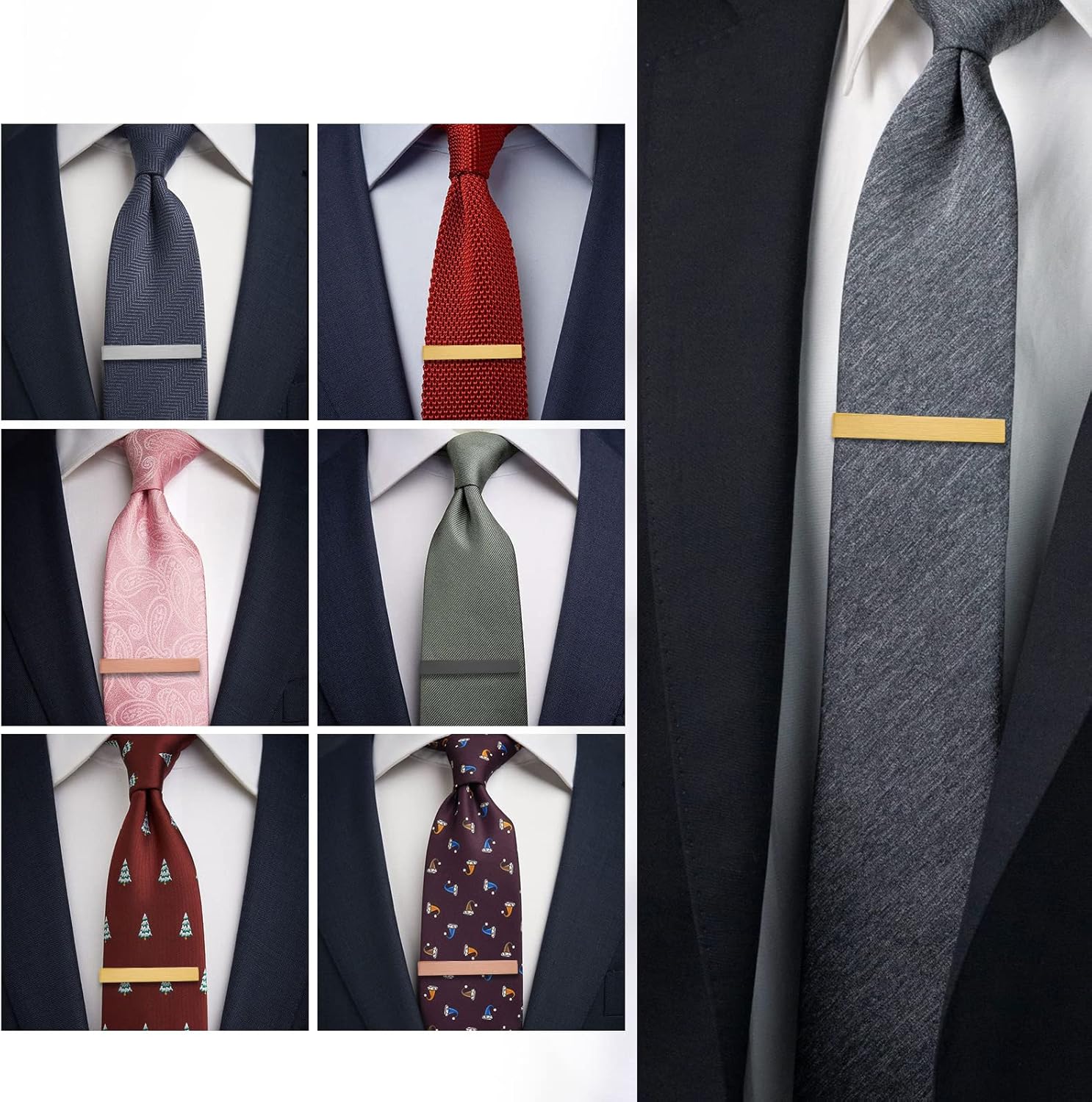 2 Inch Tie Clip for Men, 1/3/4 - Tie Bar Set Gift recension och pris