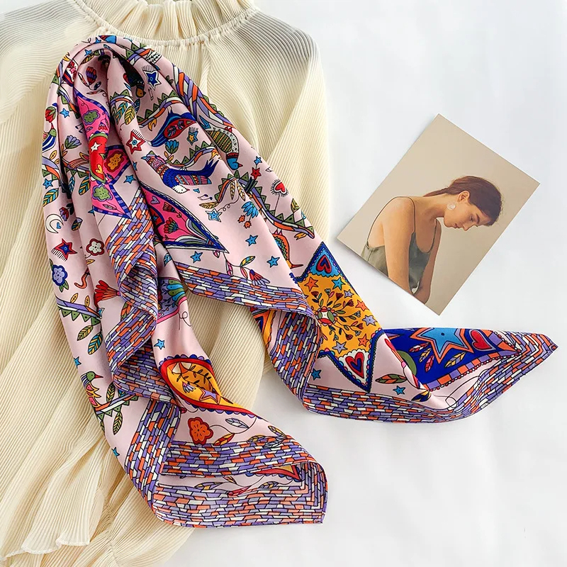 2024 90*90cm Square Scarf Twil - Ascot Neck Scarf recension och pris