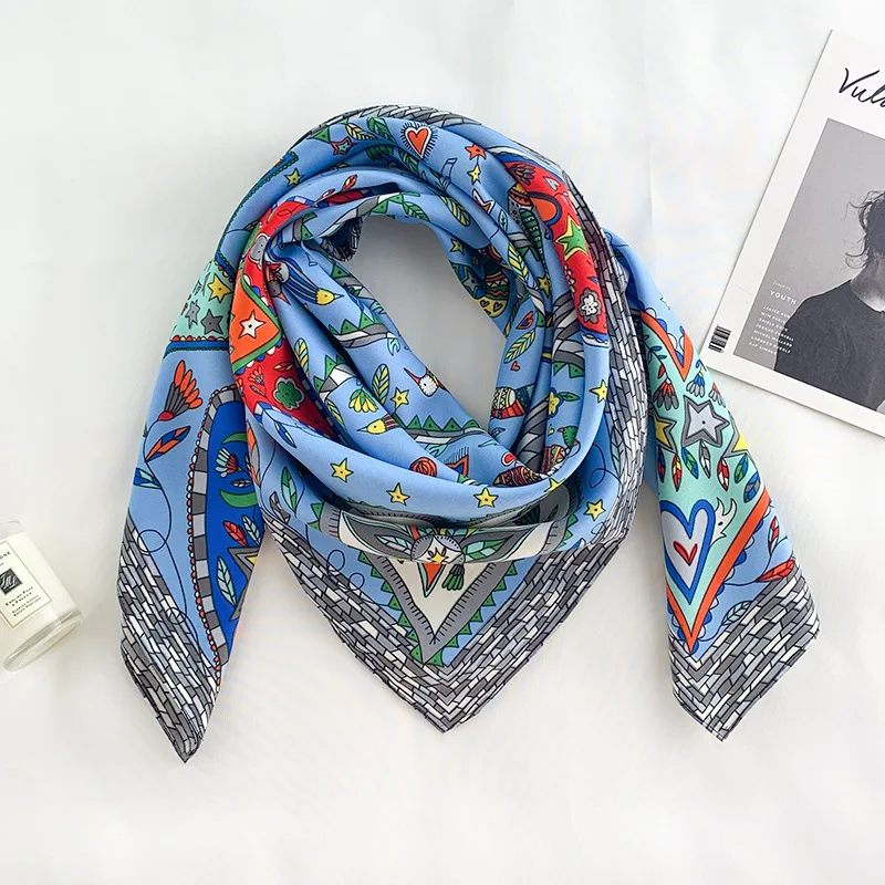 2024 90*90cm Square Scarf Twil - Ascot Neck Scarf recension och pris