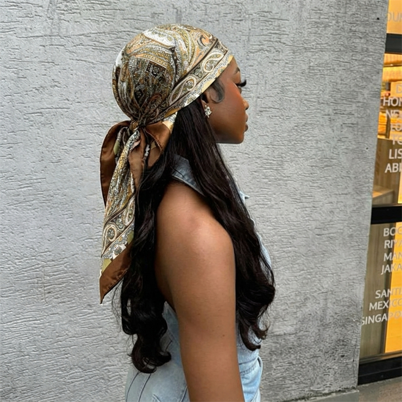 Women Spring Summer Square Sca - Scarf Silk Square recension och pris
