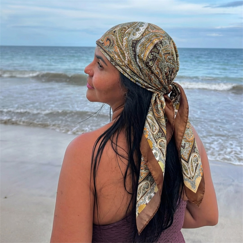 Women Spring Summer Square Sca - Scarf Silk Square recension och pris