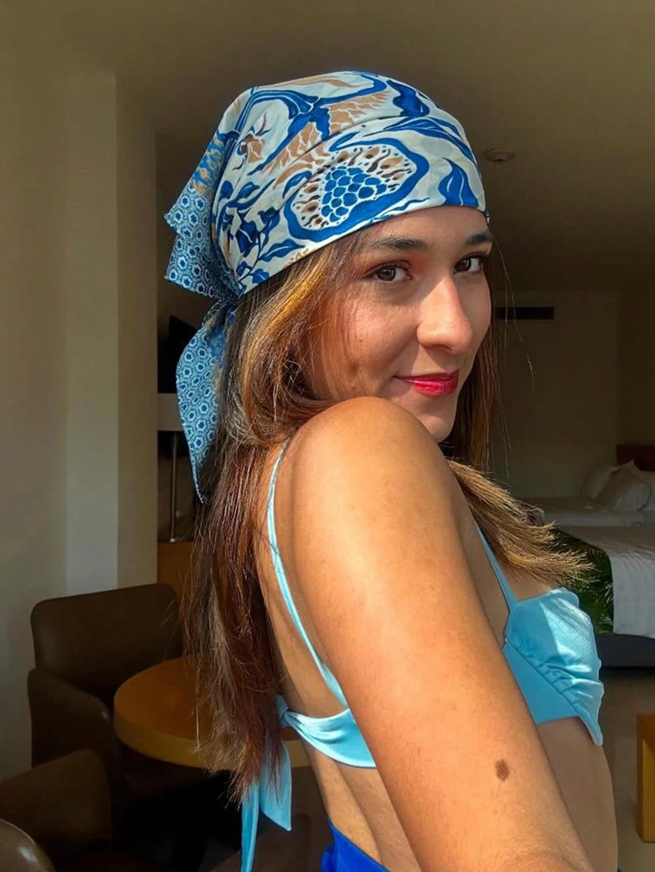 Luxury Brand Bohemia Print Squ - Scarf Silk Square recension och pris
