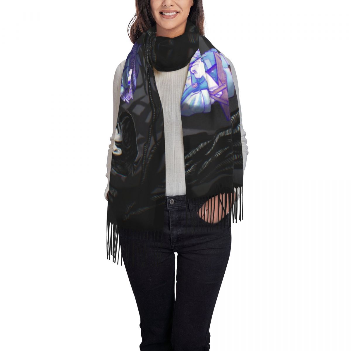 Women's Scarf with Tassel Basi - Pashmina Wrap Large recension och pris