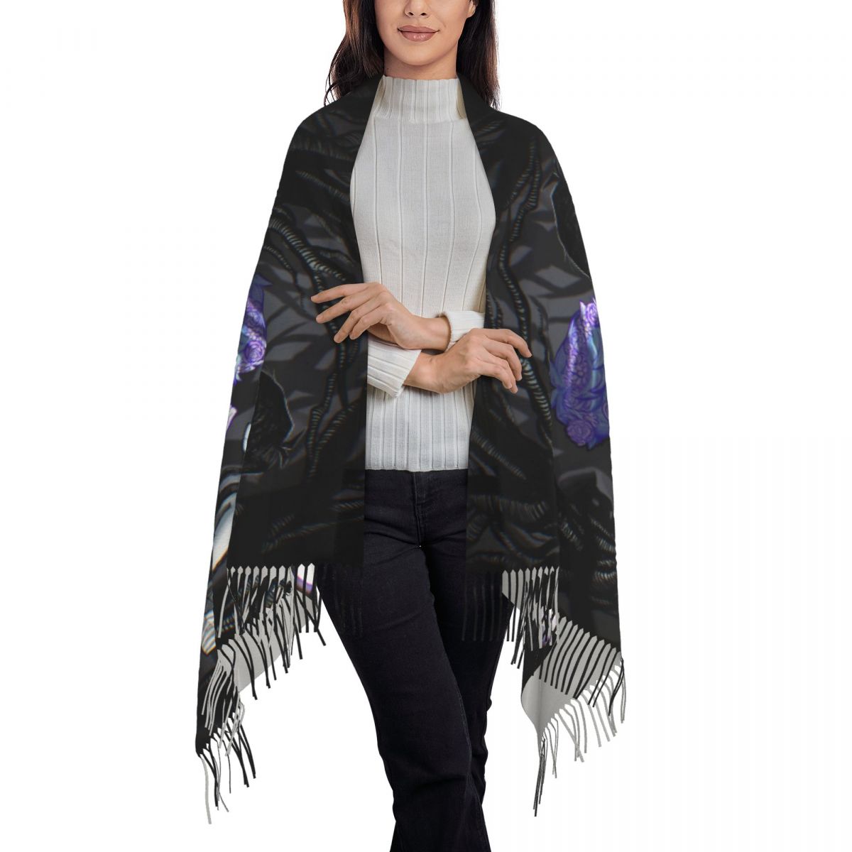 Women's Scarf with Tassel Basi - Pashmina Wrap Large recension och pris