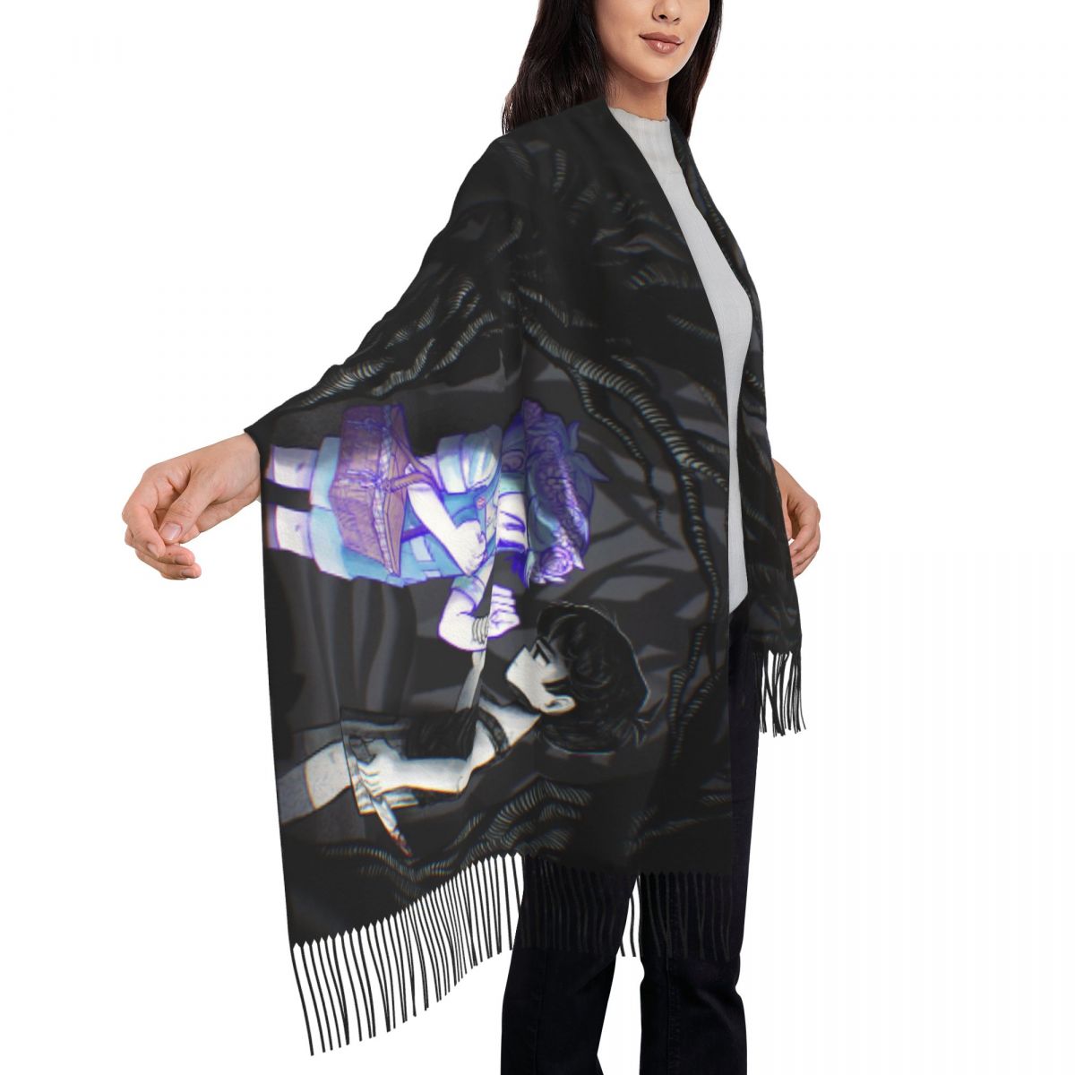Women's Scarf with Tassel Basi - Pashmina Wrap Large recension och pris