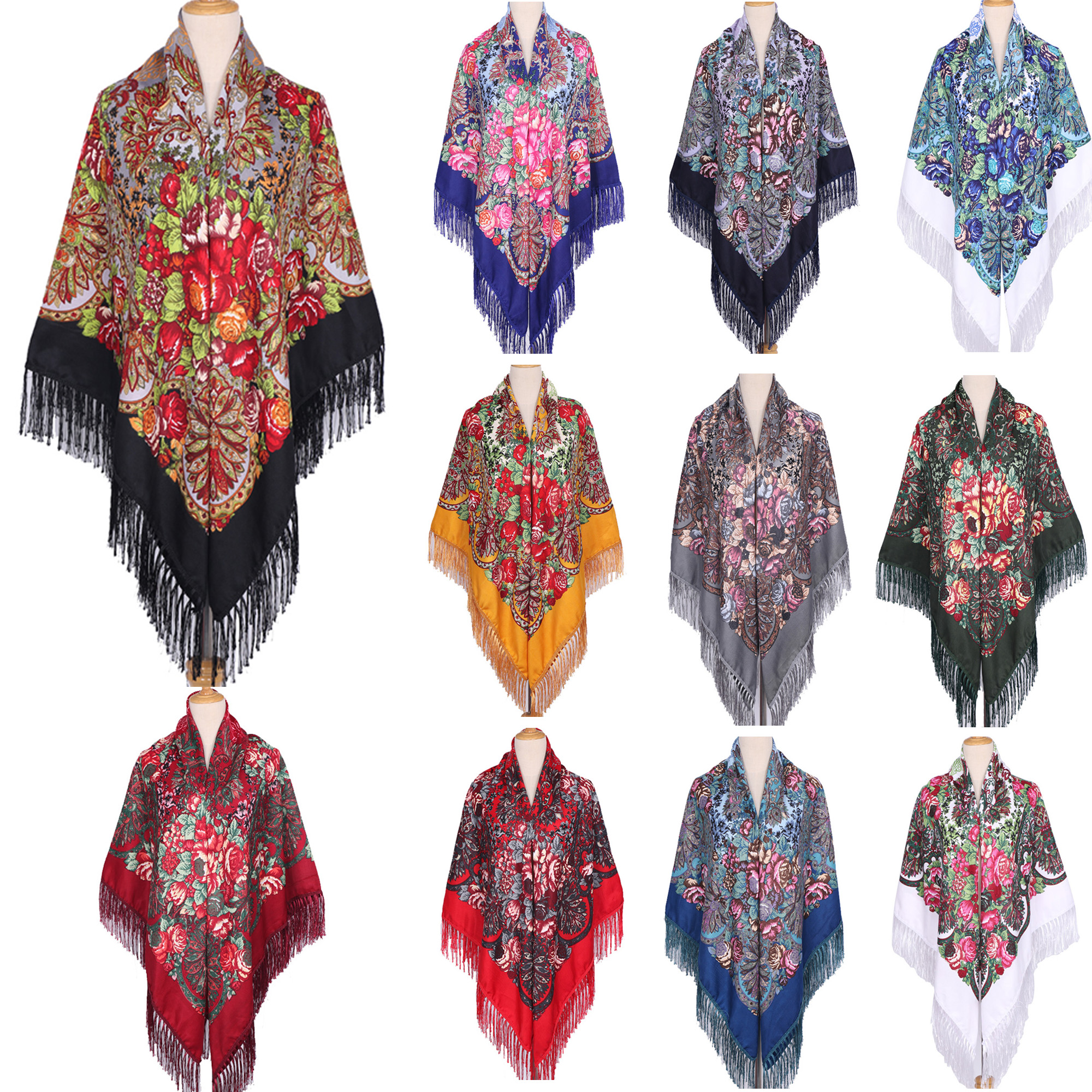 160*160cm Ethnic Large Square  - Woven Scarf Blanket recension och pris