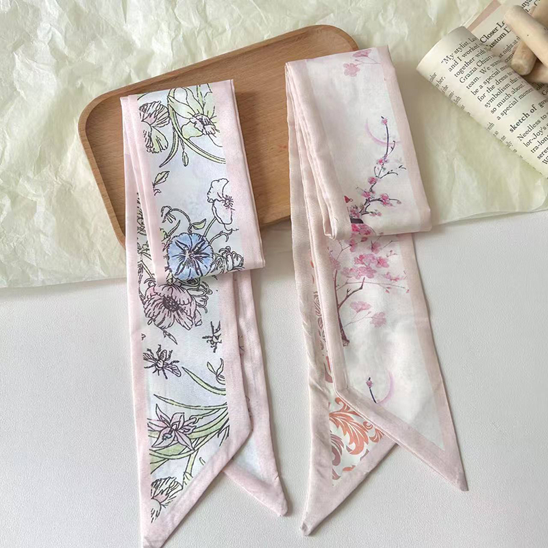 Fashion Women Silk Satin Skinn - Ascot Neck Scarf recension och pris
