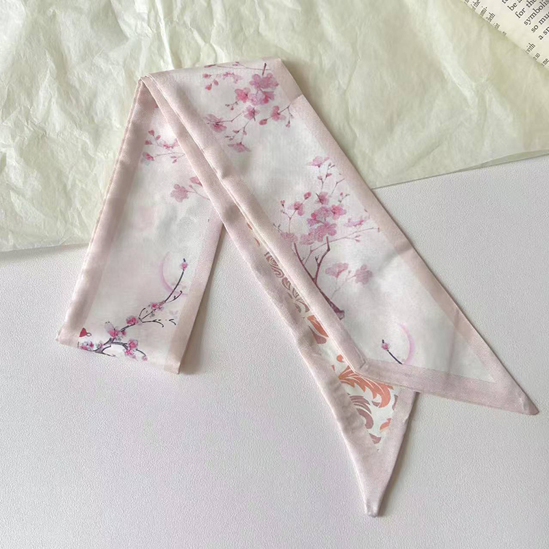 Fashion Women Silk Satin Skinn - Ascot Neck Scarf recension och pris
