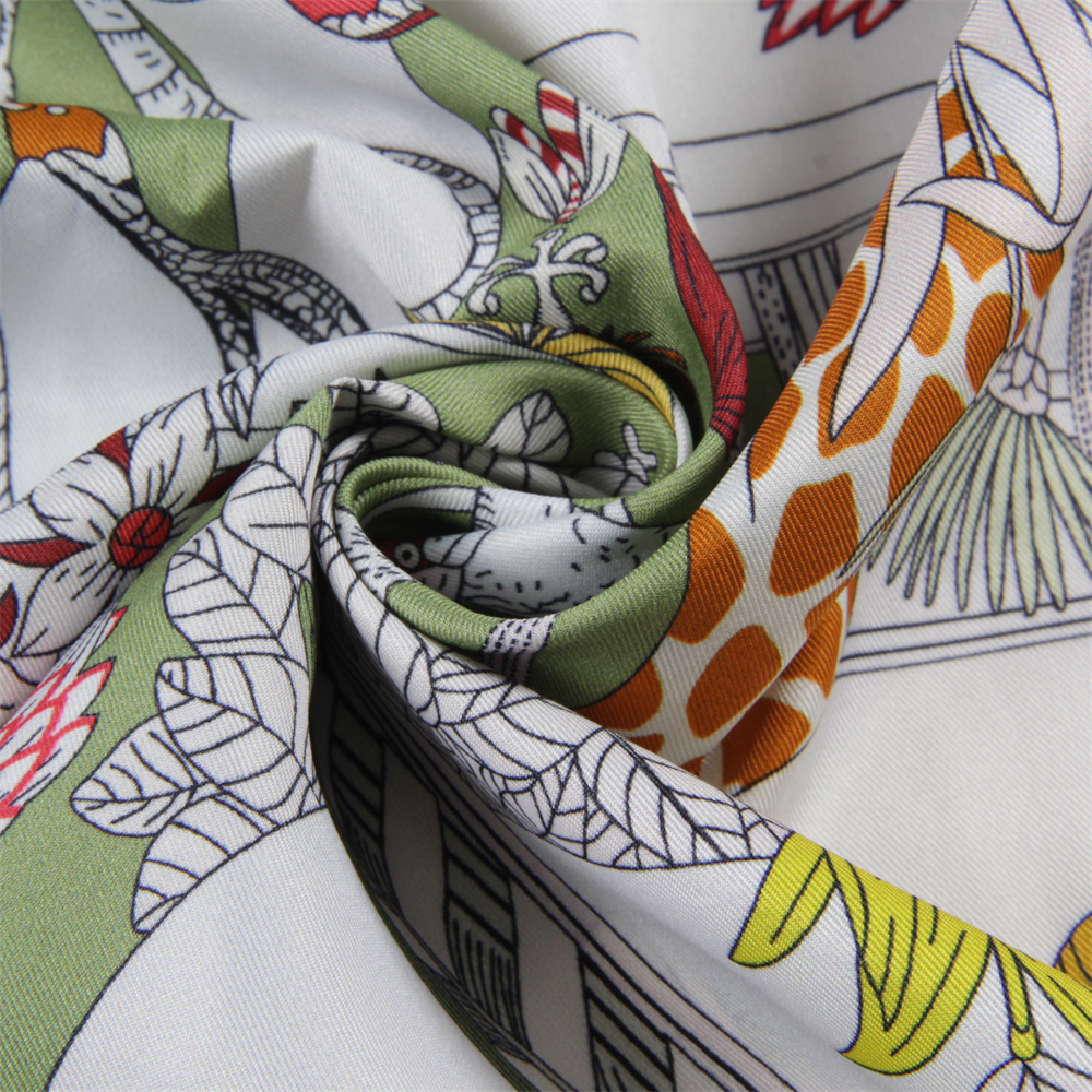 POBING Hand Rolled Twill Silk  - Scarf Silk Square recension och pris