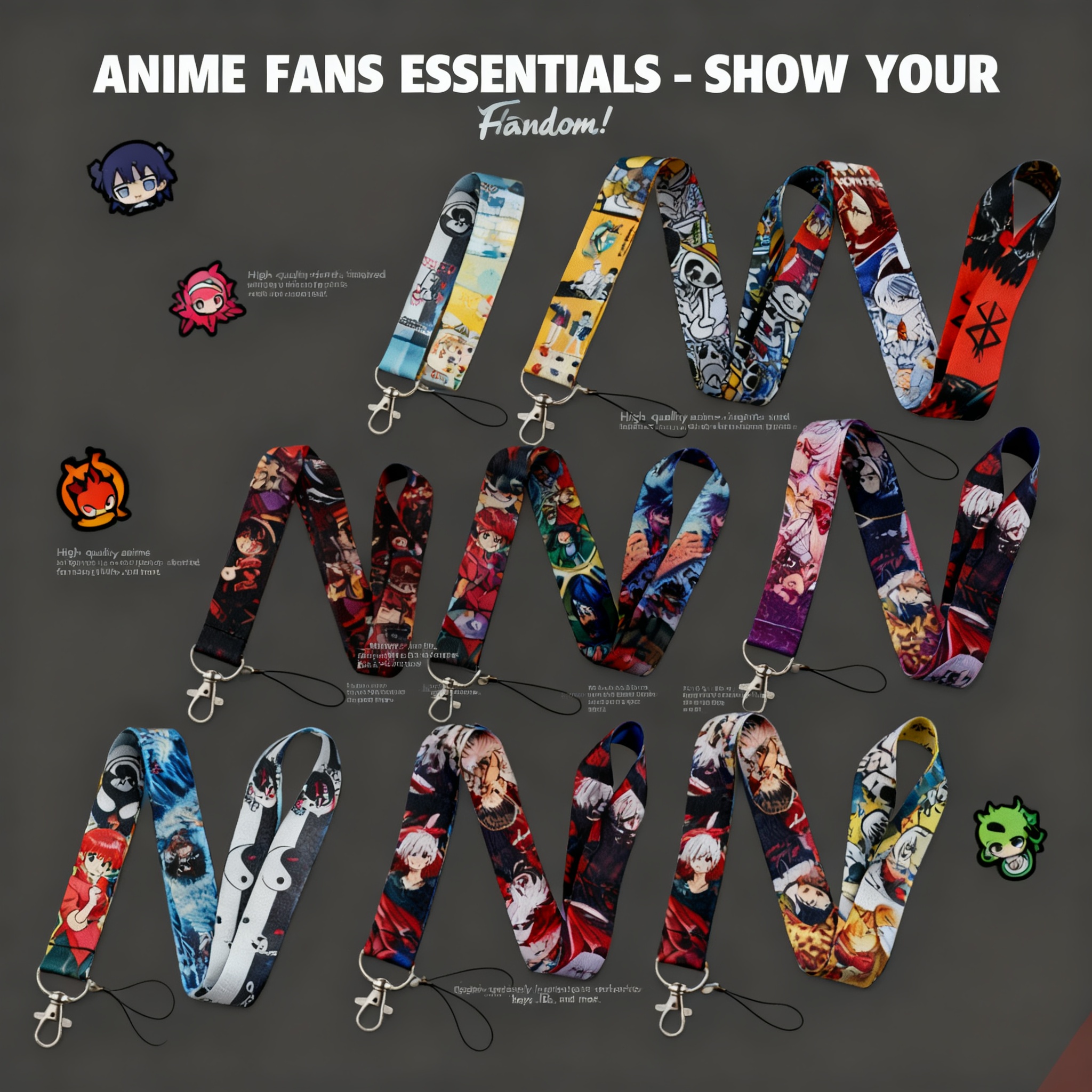 Anime Lanyard Neck Strap For I - Lanyard Badge Holder recension och pris