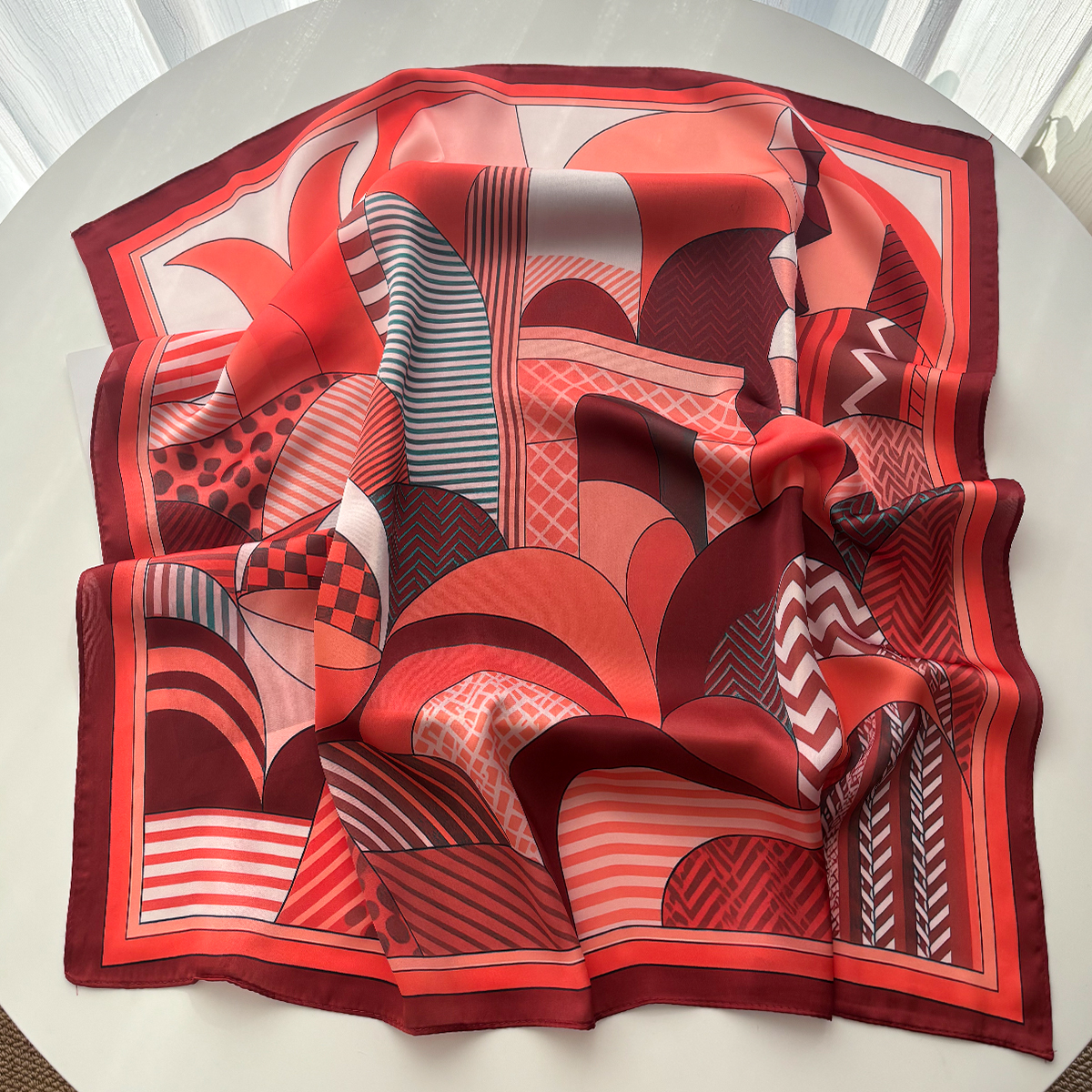 Luxury Square Scarf For Women  - Scarf Silk Square recension och pris