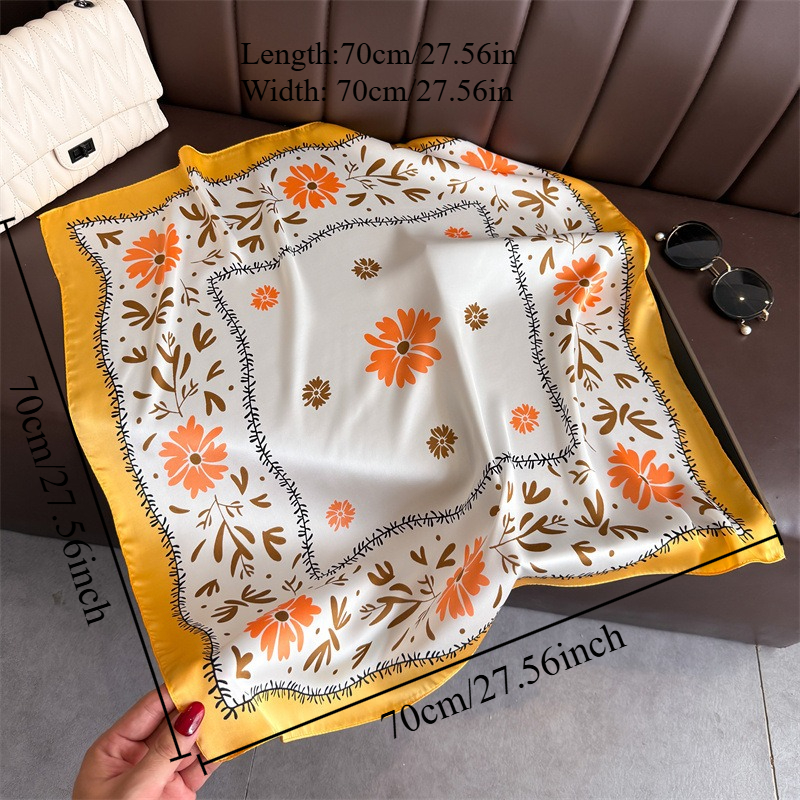 1Pc new printed fashion silk s - Scarf Silk Square recension och pris