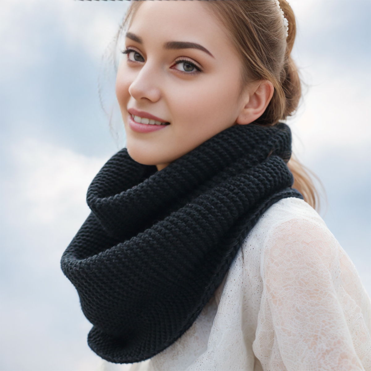 New Winter Scarf Women Infinit - Infinity Scarf Knit recension och pris