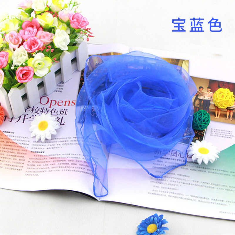Solid Color Chiffon Small Silk - Scarf Silk Square recension och pris