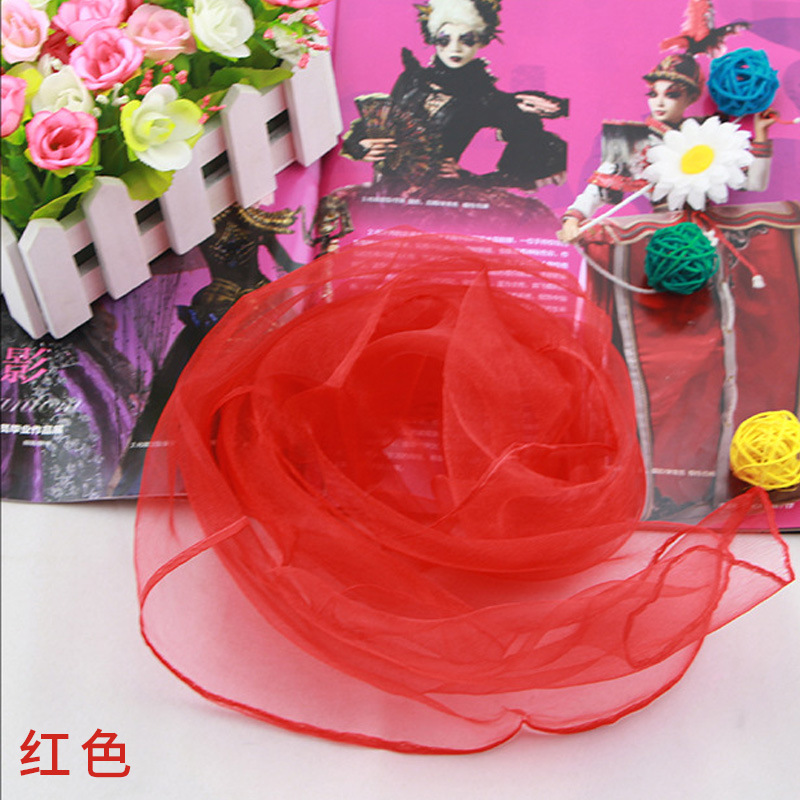 Solid Color Chiffon Small Silk - Scarf Silk Square recension och pris