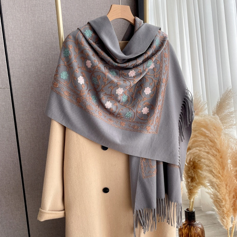 2025 New Embroidery Cashmere S - Woven Scarf Blanket recension och pris