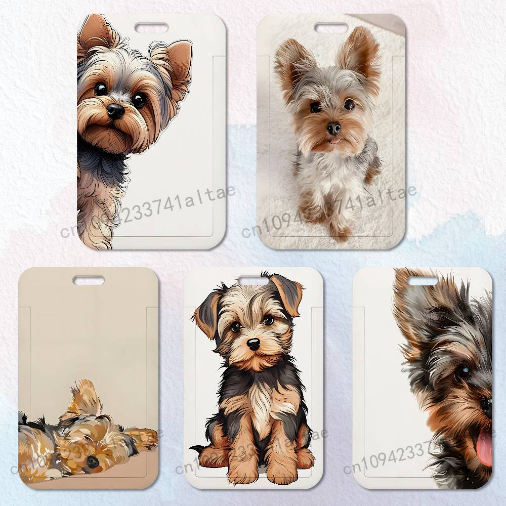 Yorkshire Terrier Dog Card Hol - Lanyard Badge Holder recension och pris