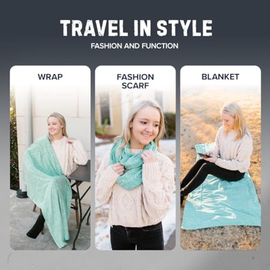 Infinity Travel Scarf Loop wit - Infinity Scarf Knit recension och pris