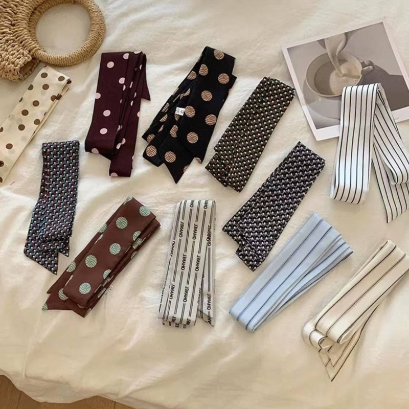 Polka Dot and Striped Print Sc - Silk Tie Striped recension och pris