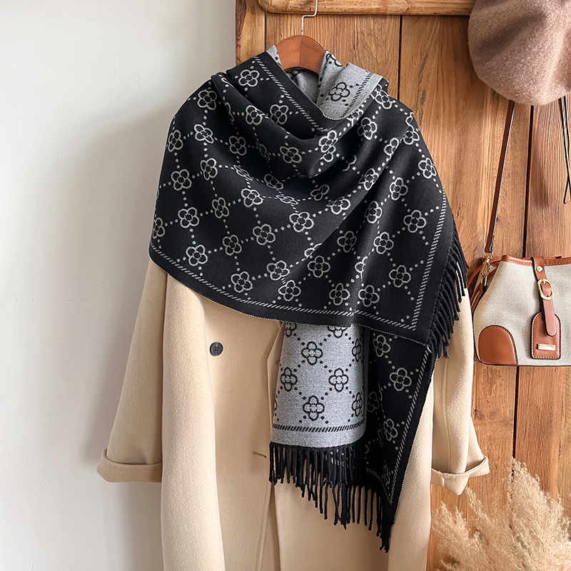 Brands Jacquard Design Winter  - Woven Scarf Blanket recension och pris
