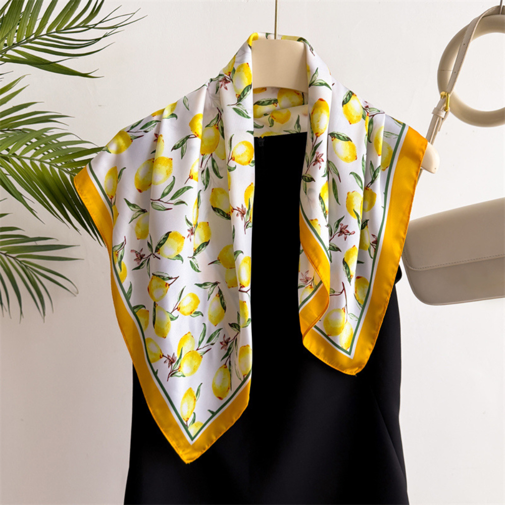 1pcs Summer Bright Color Oil P - Ascot Neck Scarf recension och pris