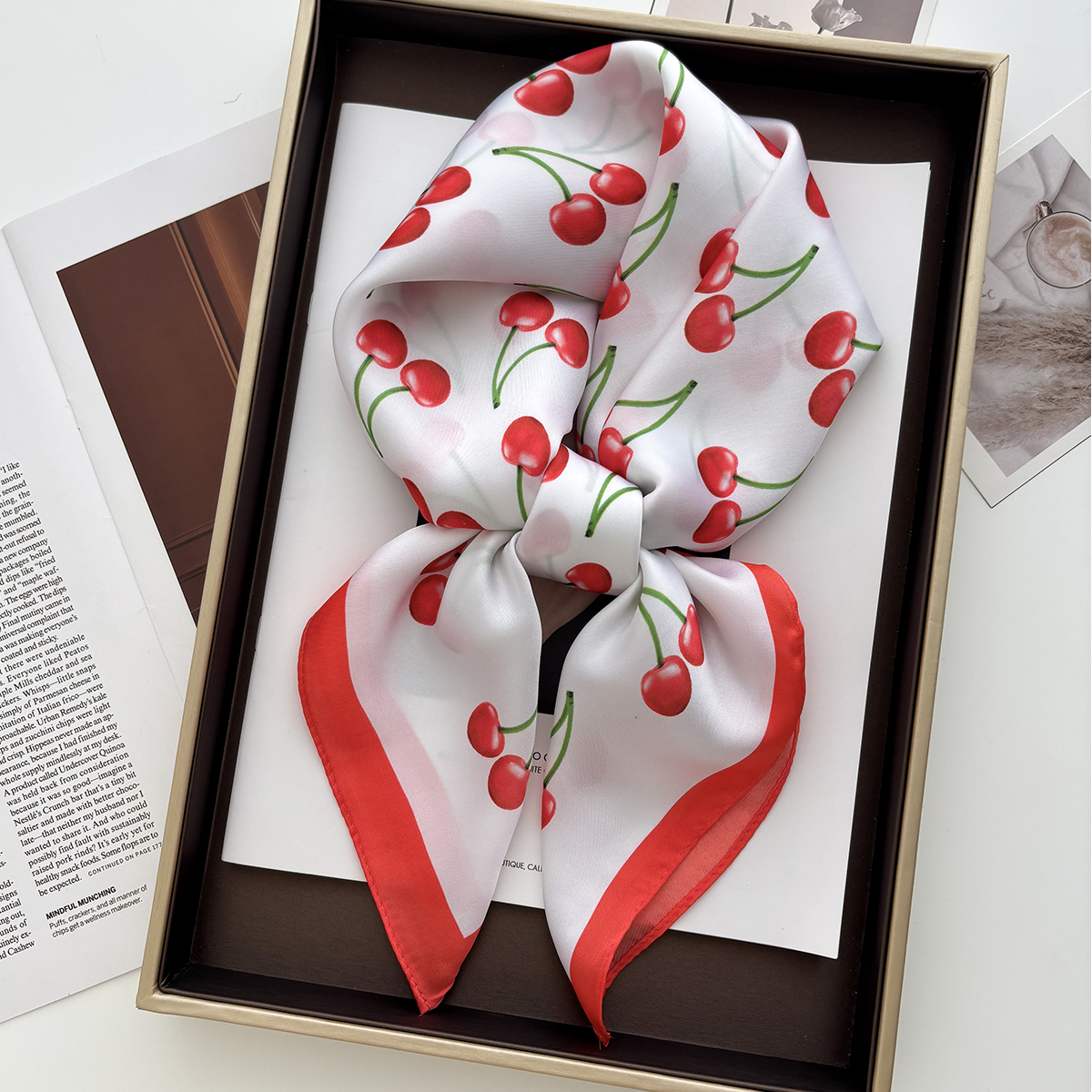1pcs Summer Bright Color Oil P - Ascot Neck Scarf recension och pris