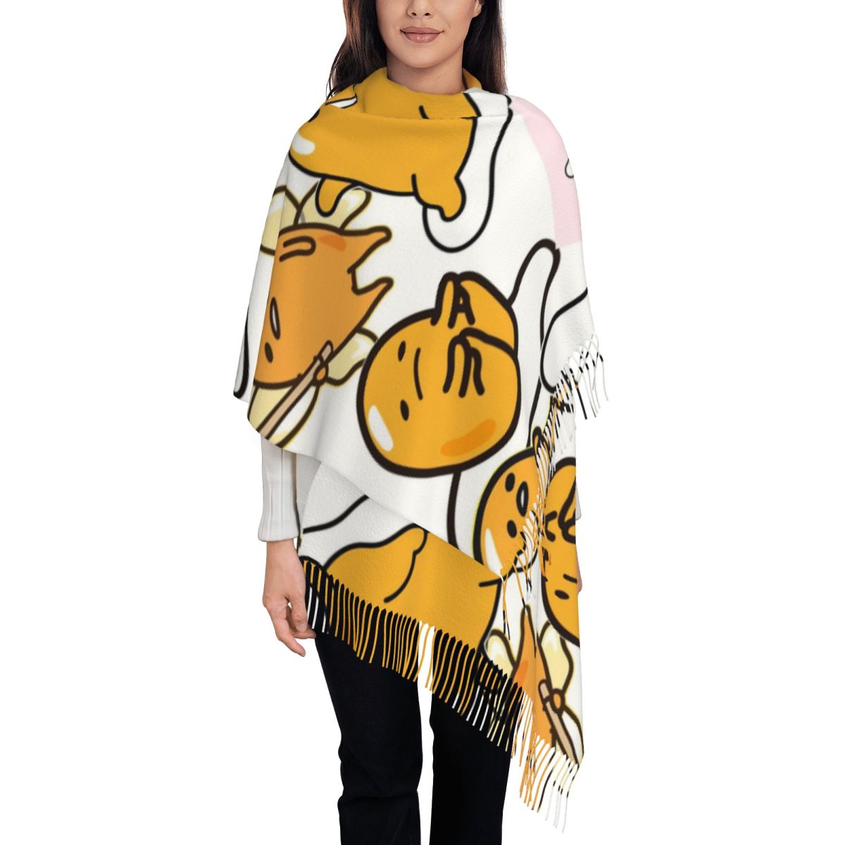 Gudetama Cute Egg Cartoon Scar - Pashmina Wrap Large recension och pris
