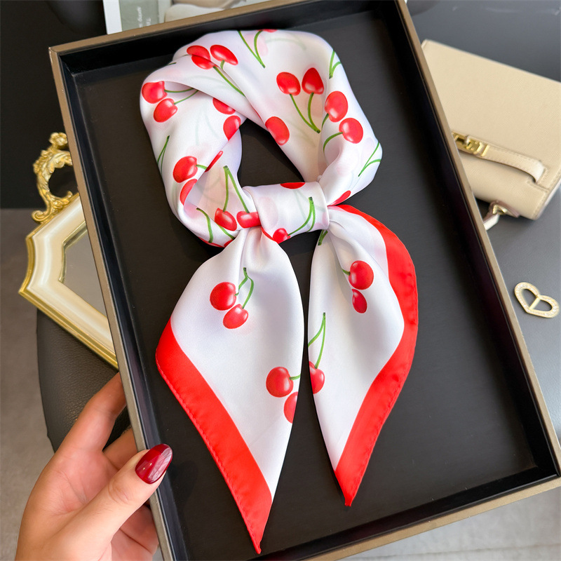 Luxury Square Satin Scarf Wome - Head Wrap Turban recension och pris