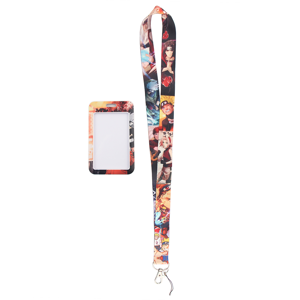 Japanese Anime Red Clouds Busi - Lanyard Badge Holder recension och pris